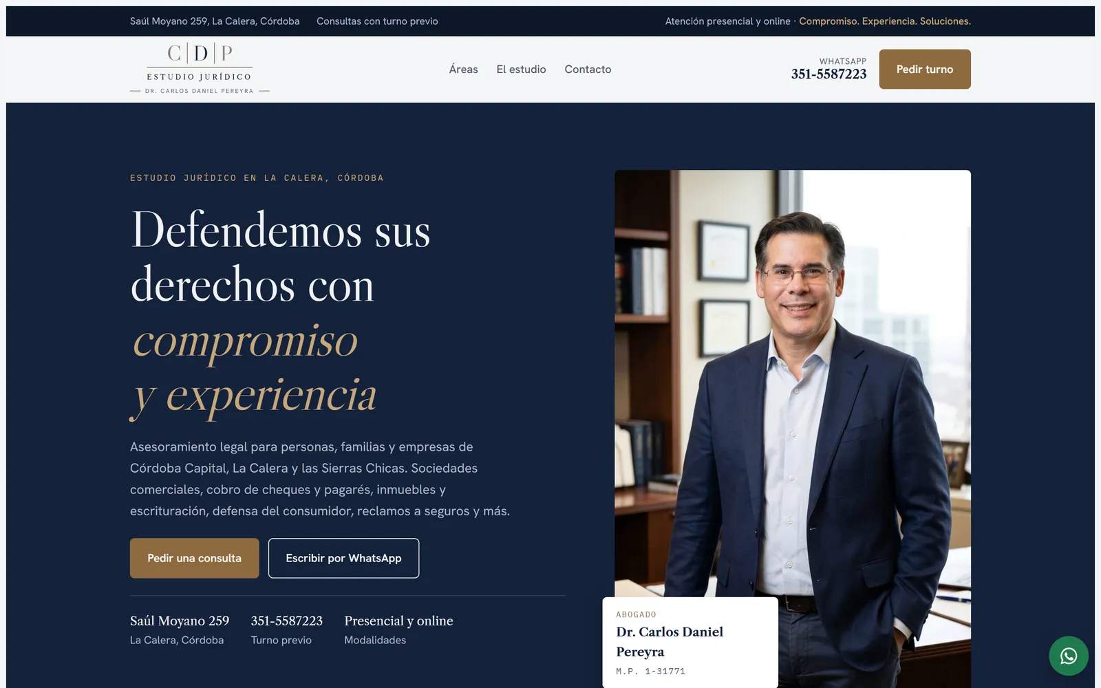 Sitio web de CDP Estudio Jurídico