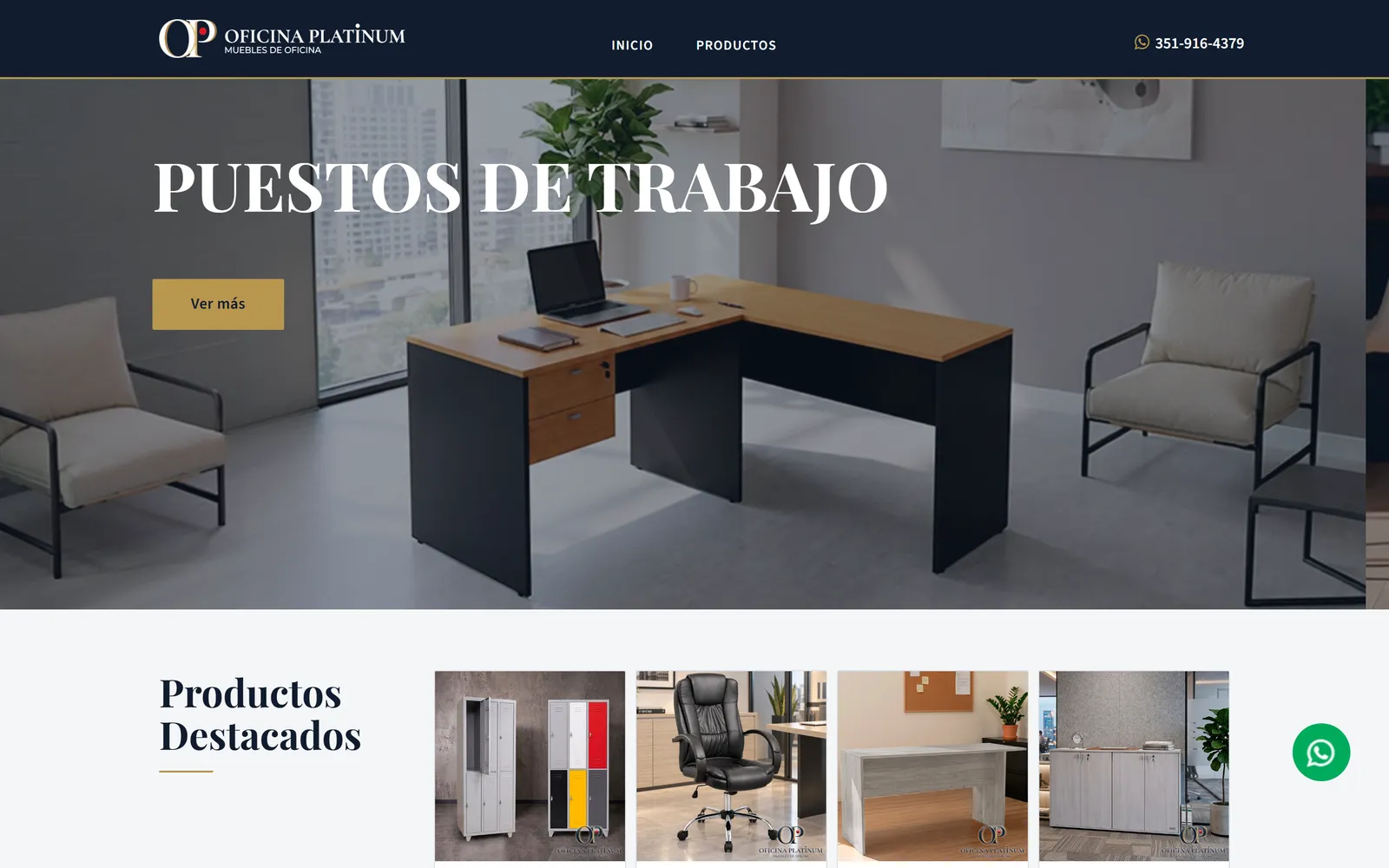 Sitio web de Oficina Platinum