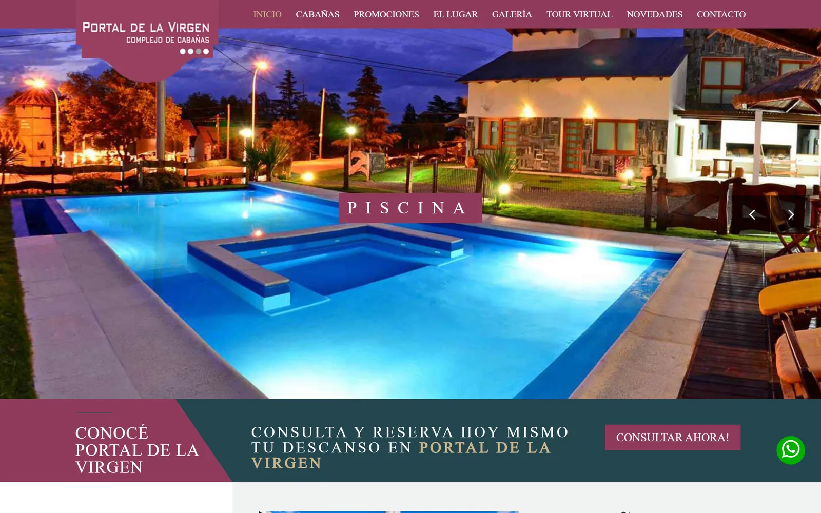 Sitio web de Portal de la Virgen